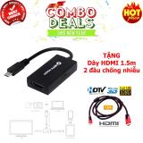 HDTV Adapter kết nối điện thoại ra TV qua cổng HDMI chất lượng full HD 1080p - MHL 11 pin + TẶNG kèm cáp HDMI dài 1.5m 2 đầu chống nhiễu