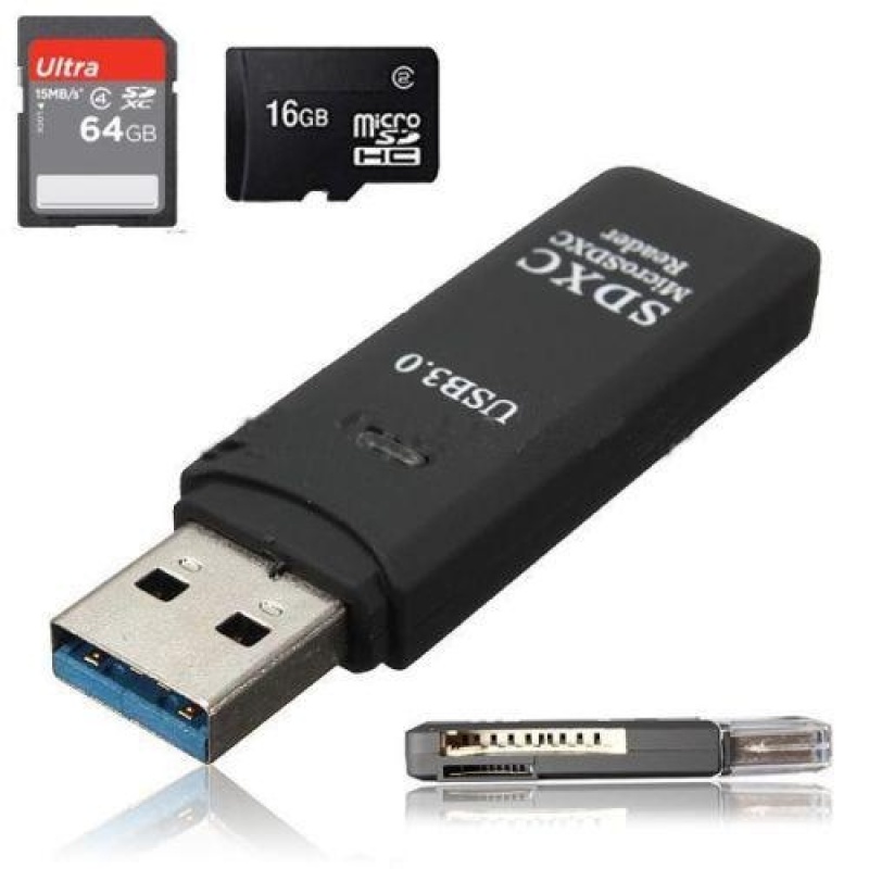 Bảng giá Tốc Độ cao 2 trong 1 USB 3.0 Micro SD TF T-Flash Đầu Đọc Thẻ Nhớ MỚI-quốc tế Phong Vũ