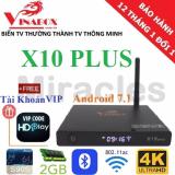 Hộp Android Tivi Box VINABOX X10 PLUS (Bluetooth 4.0, Android 7.1) + Tặng VIPCODE HDPlay - Ph&acirc;n phối bởi Miracles Company