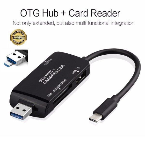 Bảng giá Hub OTG đọc thẻ đa năng hỗ trợ cổng USB 3.0, USB type-C, Micro USB Phong Vũ
