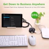 HUB USB 2.0 4 cổng có chức năng OTG UGREEN 20278 (đen)