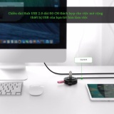 Hub USB 2.0 4 cổng tốc độ cao UGREEN CR106 - 20277