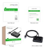 Hub USB 4 cổng Ugreen CR113 3.0 (đen)