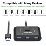 Hub USB 4 cổng Ugreen CR113 3.0 (đen)