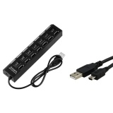 Hub usb công tắc 7 cổng (Đen)