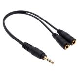 Jack chia âm thanh 1 ra 2 cổng audio 3.5 mm Promax