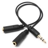 Jack chia âm thanh 1 ra 2 cổng audio 3.5 mm Promax