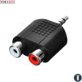 Jack chuyển 2 đầu bông sen RCA sang 3.5mm