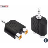 Jack chuyển 2 đầu bông sen RCA sang 3.5mm