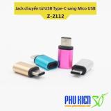 Jack ChuyểN Từ Usb Type-C Sang CổNg Micro Usb