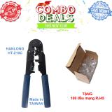 Kìm bấm mạng ht-210c taiwan + tặng 100 đầu rj45 chất lượng cao