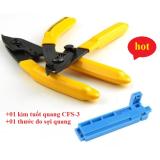 Kìm tuốt sợi quang 3 lỗ CFS-3 + Thước đo sợi quang