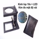 Kính lúp có kim đếm mất độ vải 10x 