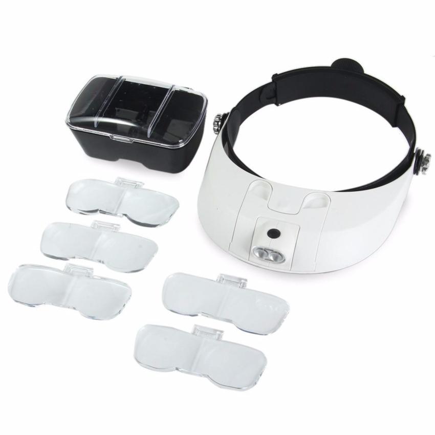 Kính lúp đội đầu đa năng zoom 1 kính 1.0x 1.5x 2.0x 2.5x 3.5x zoom 2 kính 3.0x 4.0x 5.0x 5.5x 6.0x
