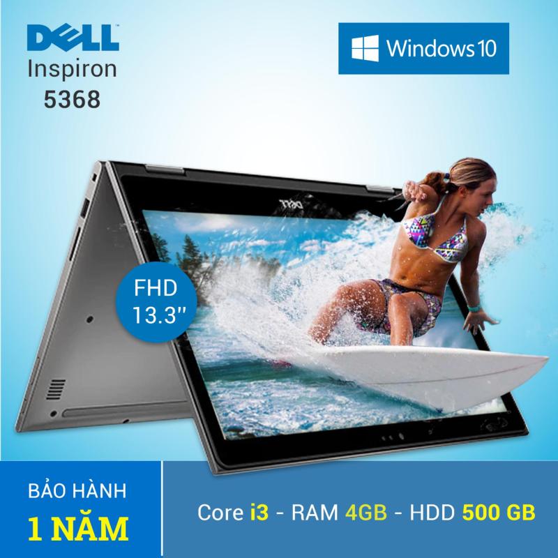 Laptop Dell Inspiron 13 5368 i3-6100U 4GB 500GB 13.3 inches Bạc - Hàng nhập khẩu(tặng túi xách)