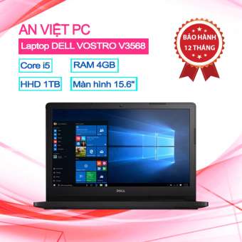 laptop dell vostro v3568 (v3568a) 15.6inch (đen) - hàng phân phối chính hãng