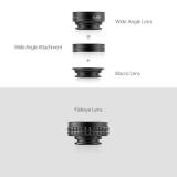 Lens Aukey PL-A1 3 trong 1 (Đen)