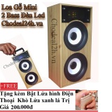 [HCM]Loa Bluetooth Bằng Gỗ Độc Đáo 2 Bass + Tặng Bật Lửa Hình điện thoại
