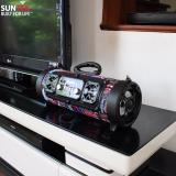 Loa Bluetooth SUNTEK CH-M17 tích hợp hát Karaoke (Đỏ đen)
