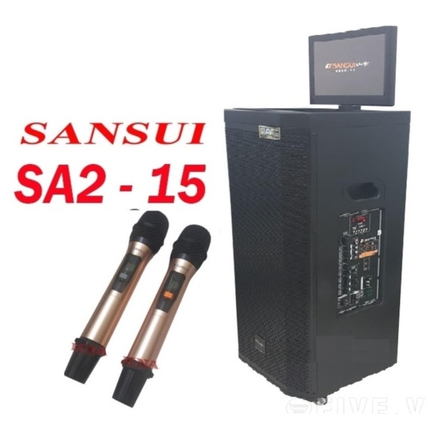 [HCM][Trả góp 0%]Loa kéo Cao Cấp SANSUI SA 2-15 + Có màn hình cảm ứng (A)