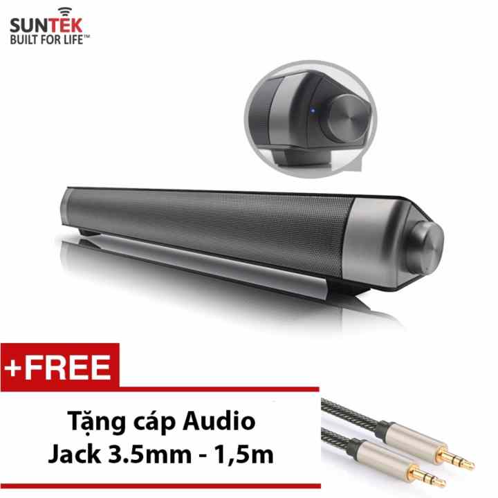 Loa thanh SUNTEK JHW - V361(Đen) + Tặng kèm Cáp Audio Jack 3.5mm 2 đầu cao cấp trị giá 109000đ