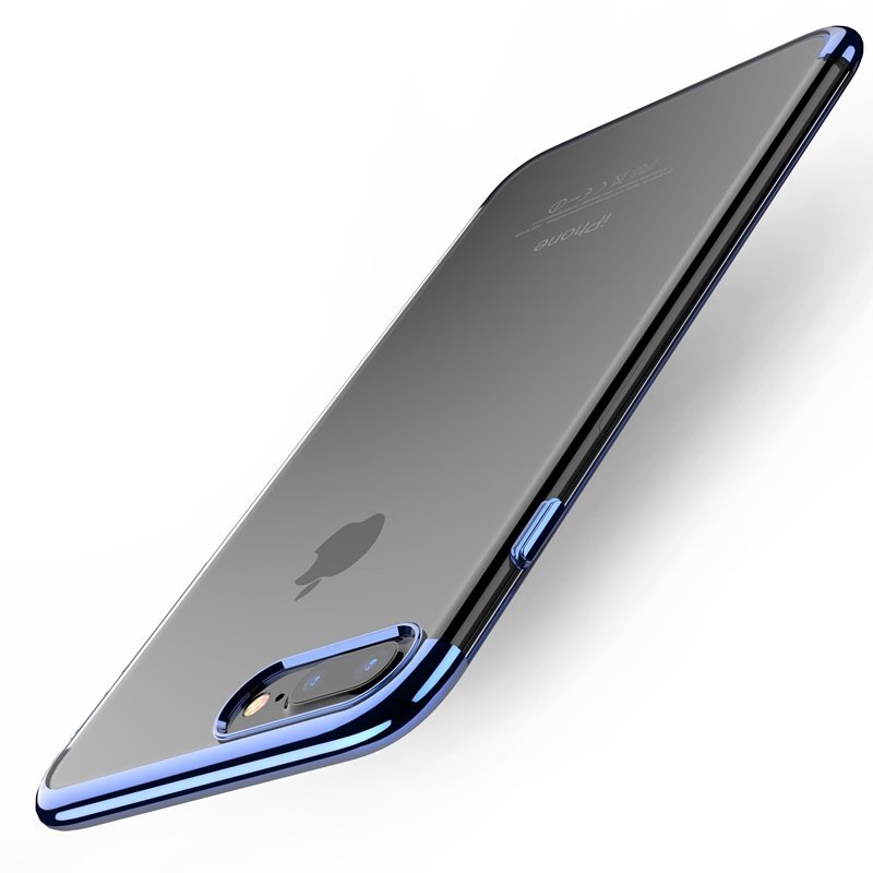Giá Luxury Fashion Transparent TPU Soft Phone Case for iPhone 7 Plus Plating Shockproof Phone Back Cover for iPhone 8 Plus Shell - intl