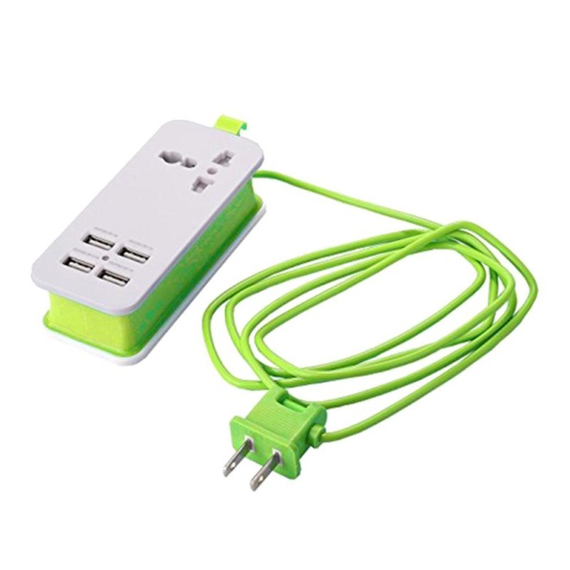 Bảng giá MagiDeal Mini USB Power Strip 4Port USB Charger Station Travel Charging US Plug Green - intl Phong Vũ