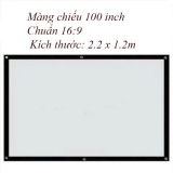 Màn chiếu 100 inch - Kích thước (2.2m x 1.25m)