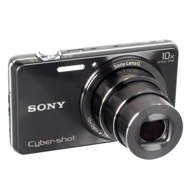 Hình ảnh Máy ảnh KTS Sony Cyber-shot DSC-WX220 18.2MP và Zoom quang 10x (Đen) + thẻ nhớ 16GB + bao đựng máy