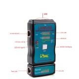 Máy đo test cáp mạng RJ45, cáp điện thoại RJ11, USB 2.0 AM-BM thương hiệu SMB Đài Loan CT-168
