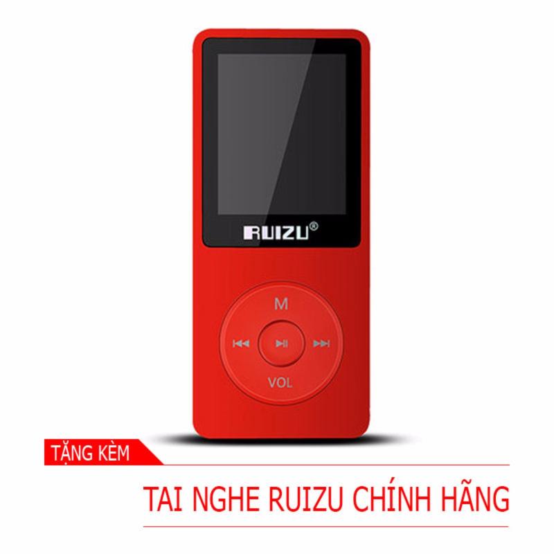 Máy nghe nhạc mp3 RUIZU X02 (8Gb - Đỏ) [Hãng phân phối chính thức]