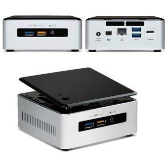 máy tính để bàn mini pc intel nuc kit nuc5i5ryh (đen) - hãng phân phối chính thức