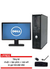 Máy tính đồng bộ Dell Optiplex 780 Core 2 Duo E8500, 4GB RAM. HDD 160GB, màn hình 20inch, hàng nhập khẩu + tặng bộ bàn phím, chuột, usb wifi.