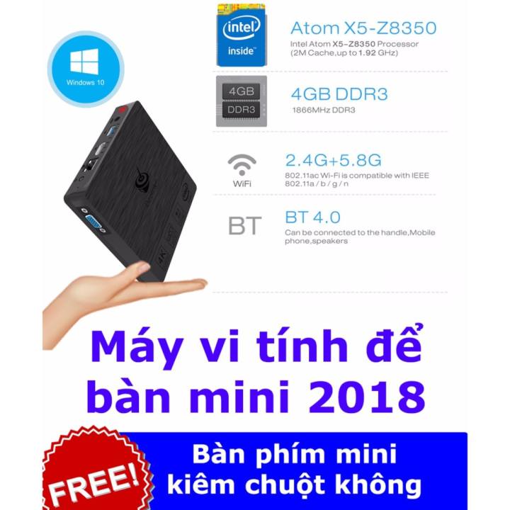 BT3 Pro máy tính mini Intel Window 10 Tiếng Việt Ram 4Gb