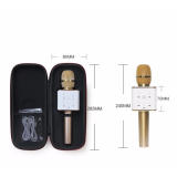 [HCM]Mic kèm Loa Bluetooth hát Karaoke Q7 3 trong 1 (Màu đồng)
