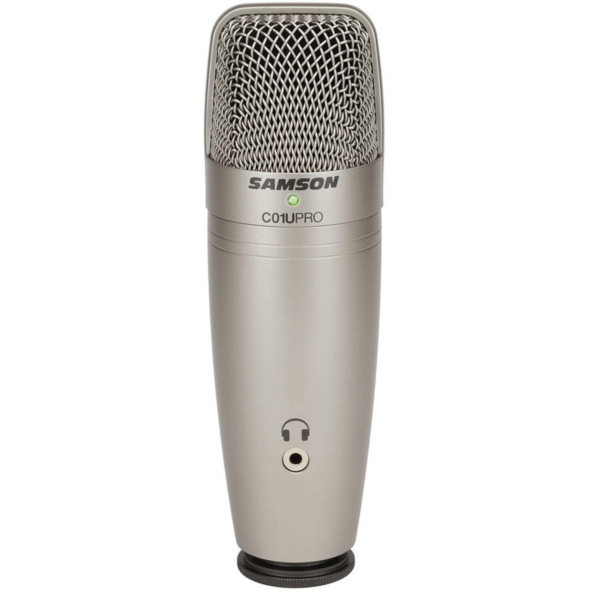 Mic thu âm Samson C01U Pro USB Studio Condenser (Silver)