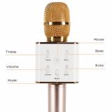 Micro hát karaoke kiêm loa bluetooth Q7 2017 new (vàng)