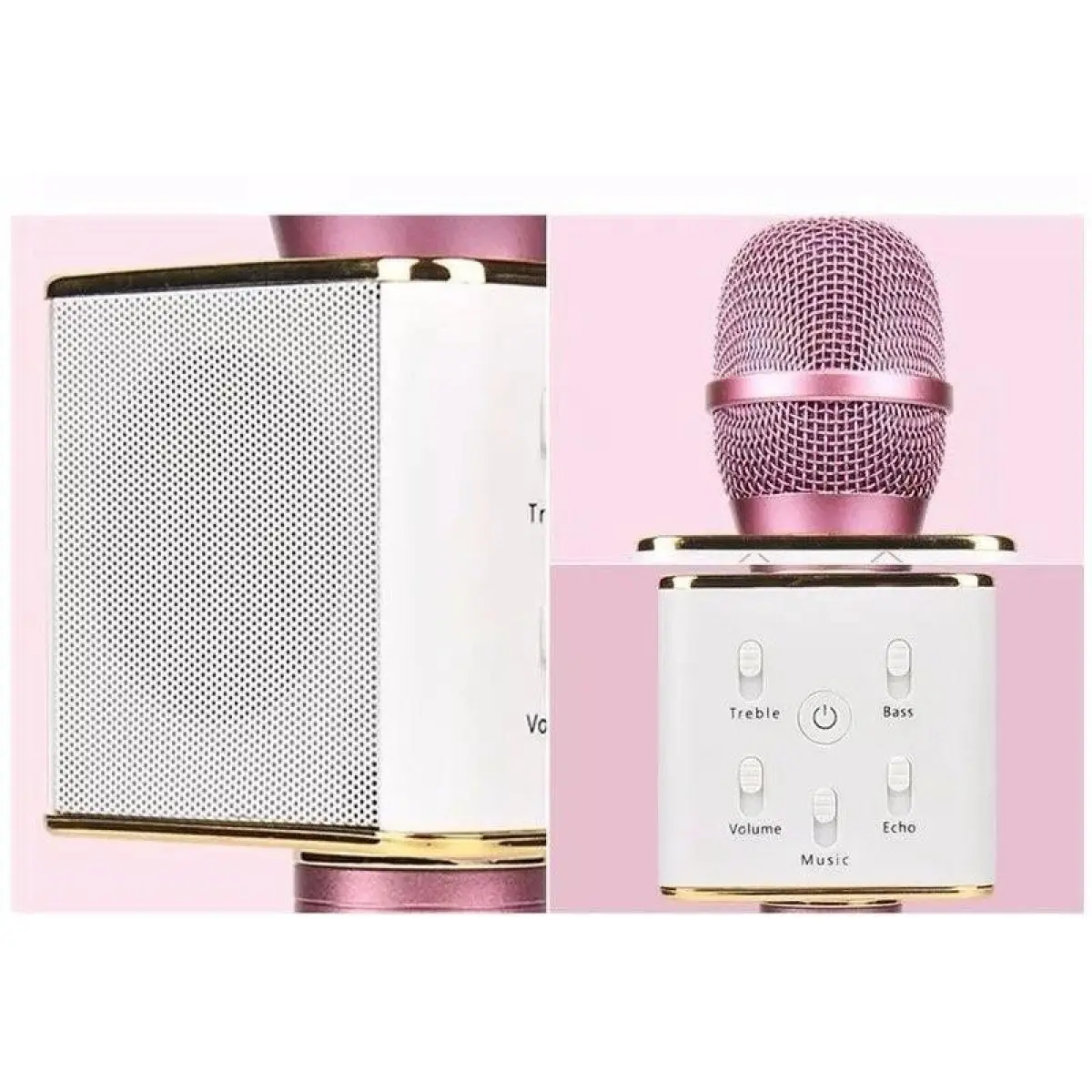 Mic karaoke Bluetooth có loa Q7 3 trong 1, tích hợp loa với âm thanh tuyệt  vời, kết nối với bluetooth 3.0, thiết kế hoàn hảo cho hát karaoke, bảo hành  6