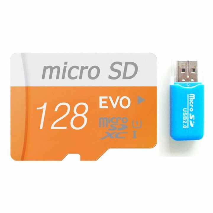 Thẻ Nhớ Micro SD Calss10 128GB (Màu Cam) - Quốc Tế