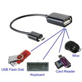 Micro USB Mobile Phone OTG Connect Kit Cable (Black/White)