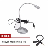 Microphone cho máy tính Salar M3 + dây chia loa 1-2