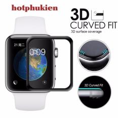 Miếng dán cường lực 3D full màn hình cho Apple Watch 38mmđộ cứng 9H bảo vệ