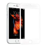 Miếng dán kính cường lực cho iPhone 6 6s Plus phủ kín màn (Trắng)