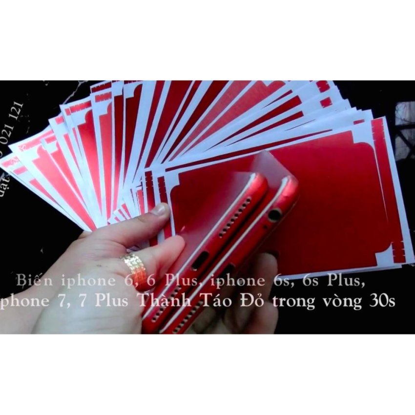 Miếng Dán Skin cho Iphone 5 5S ( đỏ)
