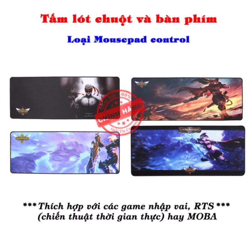Bảng giá Miếng lót chuột và bàn phím chơi game NTC1 - Loại Mousepad Control (hình game) Phong Vũ