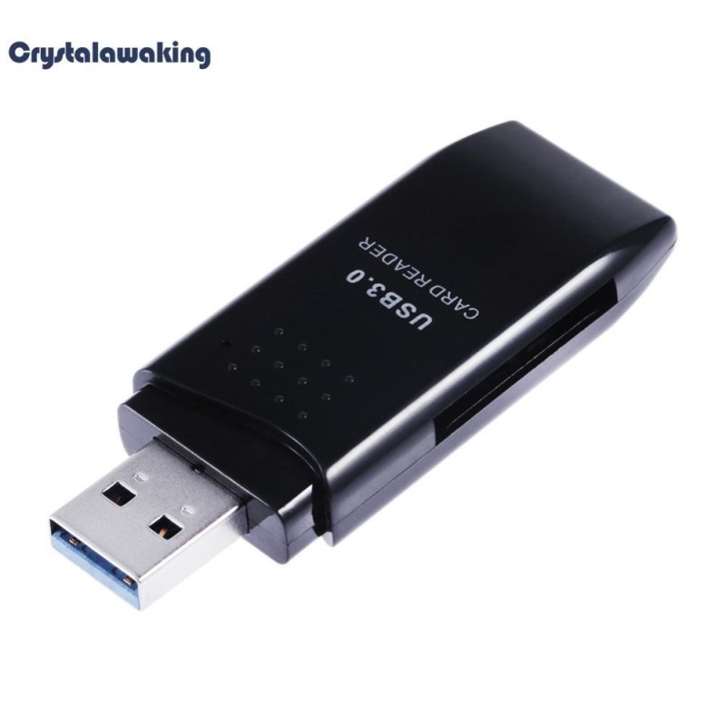 Bảng giá Mini Portable USB3.0 Port High Speed 2 in 1 SDXC + TF Card Reader (Black) - intl Phong Vũ