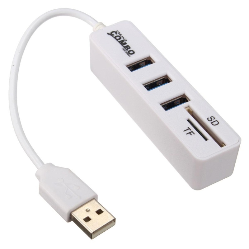 Bảng giá Mini USB Combo Đa Hub USB 2.0 3 Cổng + Đầu Đọc Thẻ Di Động Hub USB Chia Tất Cả Trong Một Cho SD/TF Cho Phụ Kiện Máy Tính-quốc tế Phong Vũ