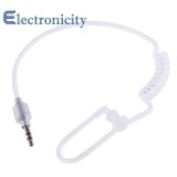 Mono 3.5 mét Chống bức xạ Tai Nghe Không Ống Tai Tai Nghe Stereo - quốc tế