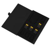 Monolayer Nhôm 1SD + 8TF Thẻ Micro SD Pin Hộp Lưu Trữ (Đen)-quốc tế