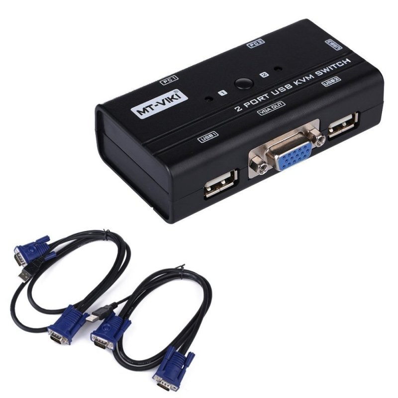 Bảng giá MT-VIKI 2-Port USB KVM Switch with 2 sets of VGA Cables Included, VGA Resolution up to 1920*1440 - intl Phong Vũ